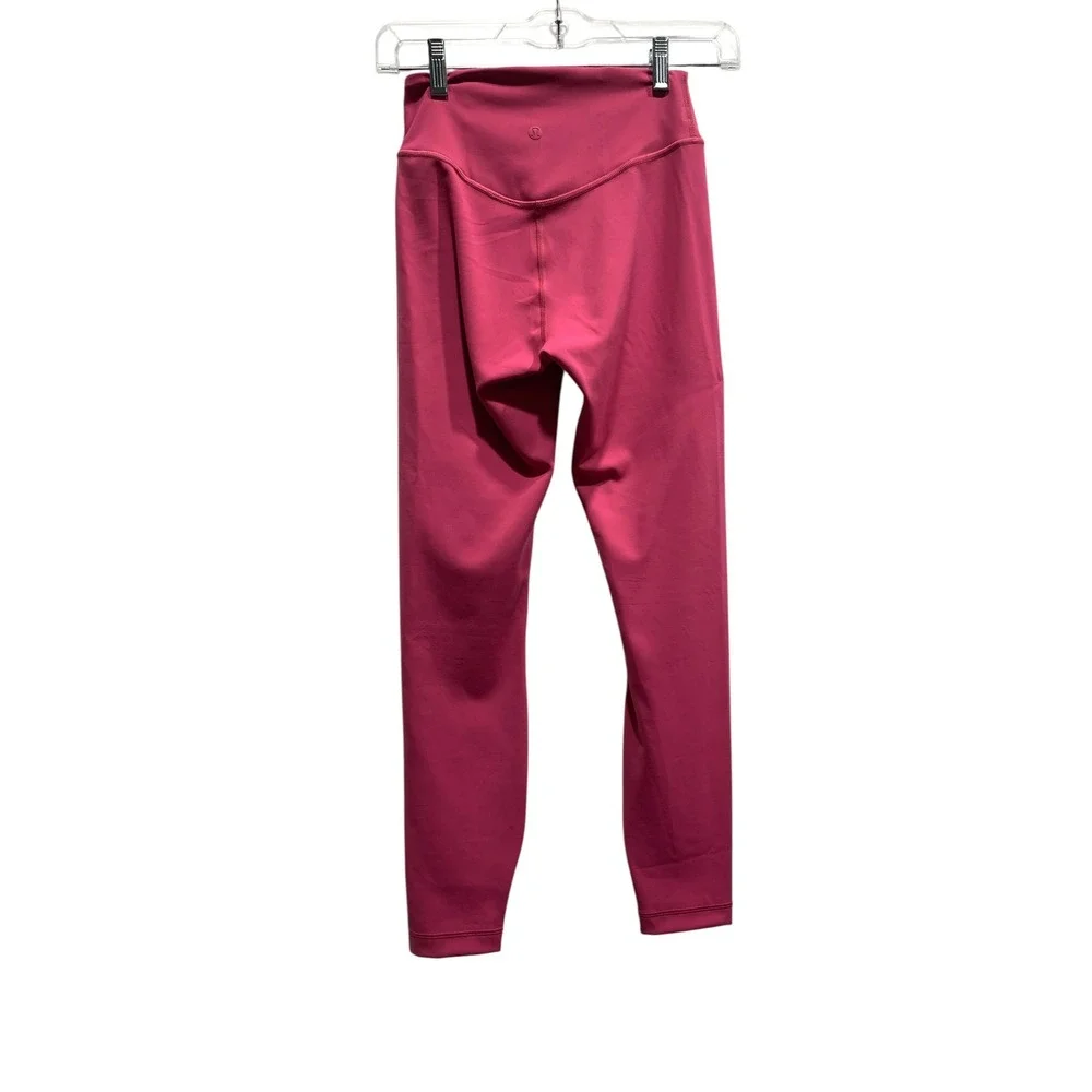 Lululemon Wunder Under SmoothCover HR‎ Tight 25 Rose Blush Pink LW5FV8S Size 4